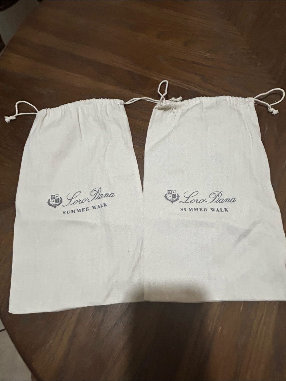 Loro Piana Summer Walk Drawstring Dust Bags  (Pair)